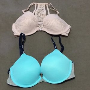 Lot of 2 Pink by Victoria’s Secret bras